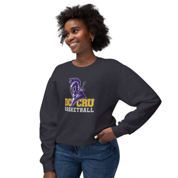 Adult CRU Basketball (4 Color Options / Gray) Unisex Lightweight Crewneck Sweatshirt - Image 20