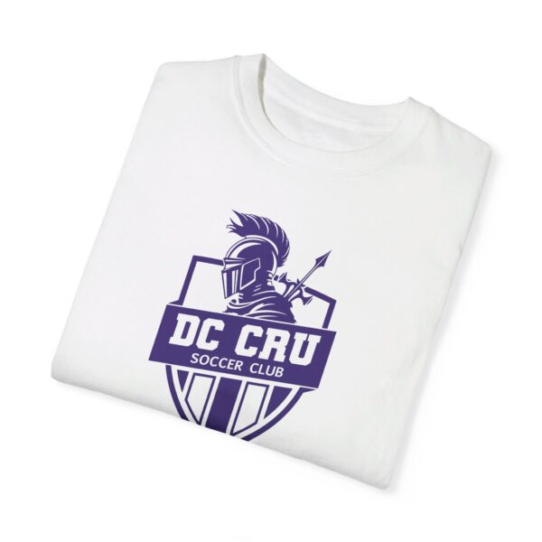 Adult CRU Soccer (12 Color Option / Purple) Unisex Garment-Dyed T-shirt - Image 2