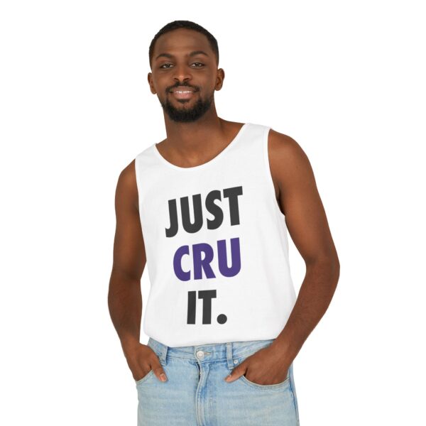 Adult "JUST CRU IT" Unisex Garment-Dyed Tank Top - Image 8