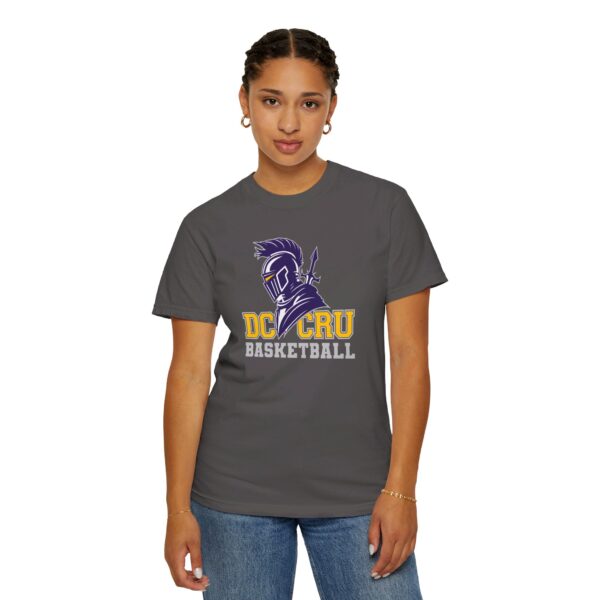 Adult CRU Basketball (14 Color Options / Gray) Unisex Garment-Dyed T-shirt - Image 110