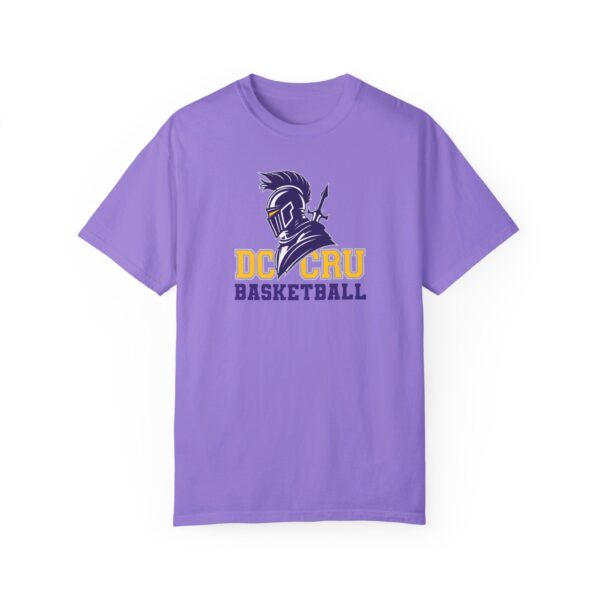 Adult CRU Basketball (12 Color Options / Purple) Unisex Garment-Dyed T-shirt - Image 12