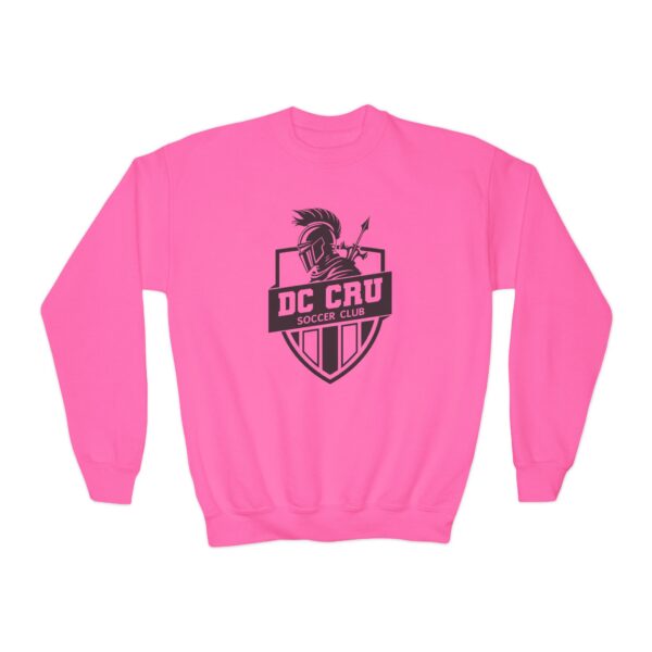 Youth CRU Soccer (Black Logo / 4 Color Options) Youth Crewneck Sweatshirt