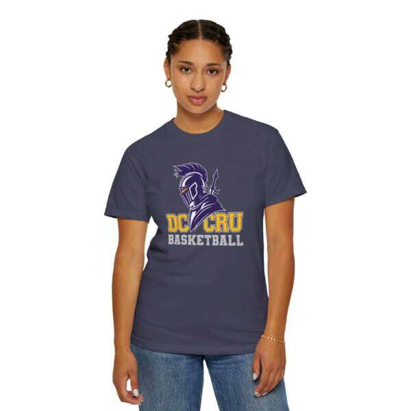 Adult CRU Basketball (14 Color Options / Gray) Unisex Garment-Dyed T-shirt - Image 84