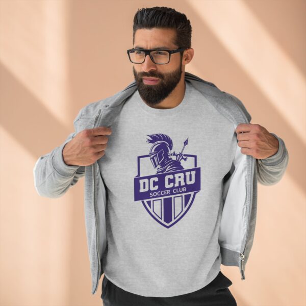 Adult CRU Soccer (Purple Logo / 2 Color Options) Unisex Crewneck Sweatshirt - Image 5