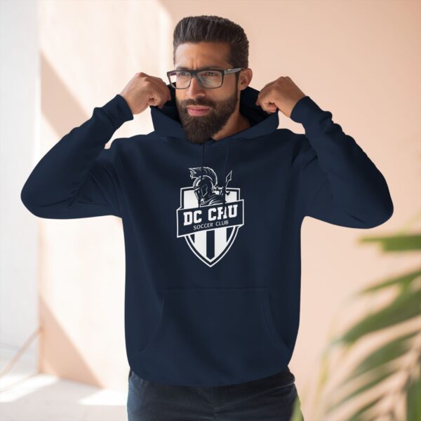 Adult CRU Soccer (White Logo / 5 Color Options) - Three-Panel Fleece Hoodie - Image 29