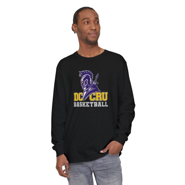 Adult CRU Basketball (11 Color Options / Gray) Unisex Garment-dyed Long Sleeve T-Shirt - Image 51