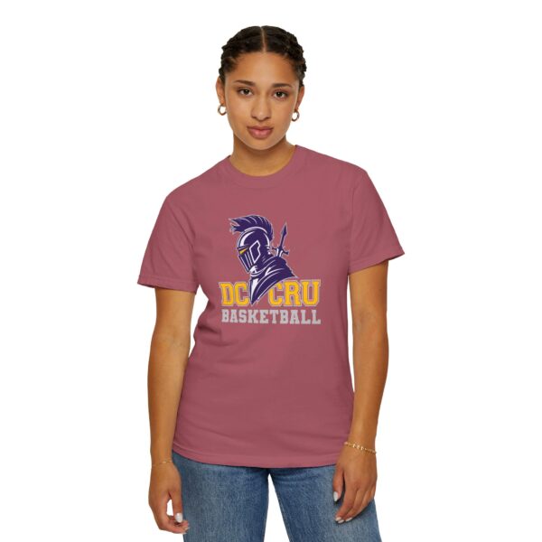 Adult CRU Basketball (14 Color Options / Gray) Unisex Garment-Dyed T-shirt - Image 175