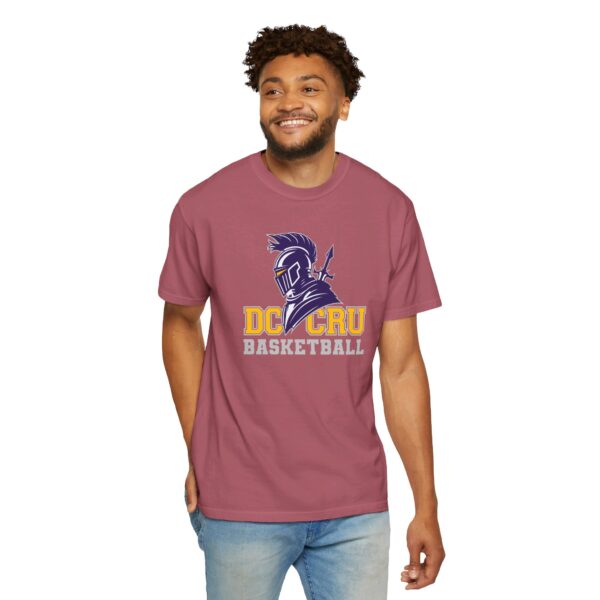 Adult CRU Basketball (14 Color Options / Gray) Unisex Garment-Dyed T-shirt - Image 179