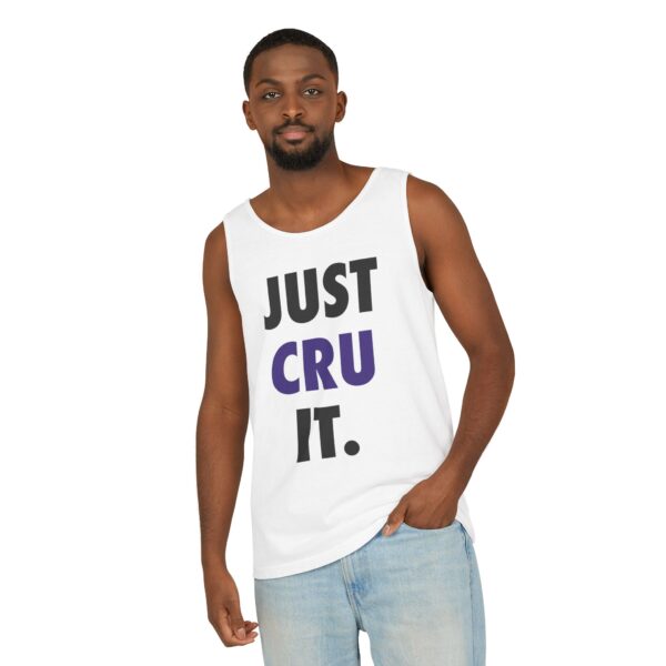 Adult "JUST CRU IT" Unisex Garment-Dyed Tank Top - Image 6