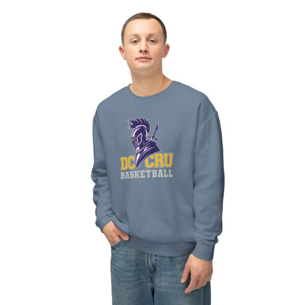 Adult CRU Basketball (4 Color Options / Gray) Unisex Lightweight Crewneck Sweatshirt - Image 9