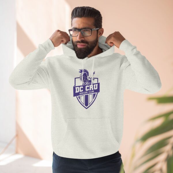 Adult CRU Soccer (4 Color Options / Purple Logo) - Three-Panel Fleece Hoodie - Image 23