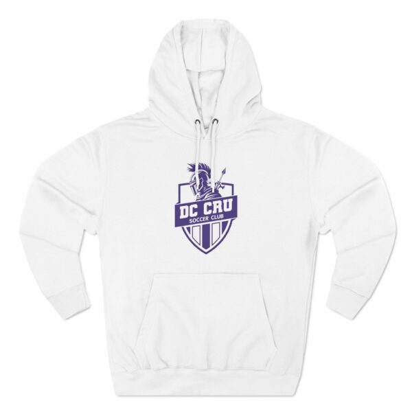 Adult CRU Soccer (4 Color Options / Purple Logo) - Three-Panel Fleece Hoodie