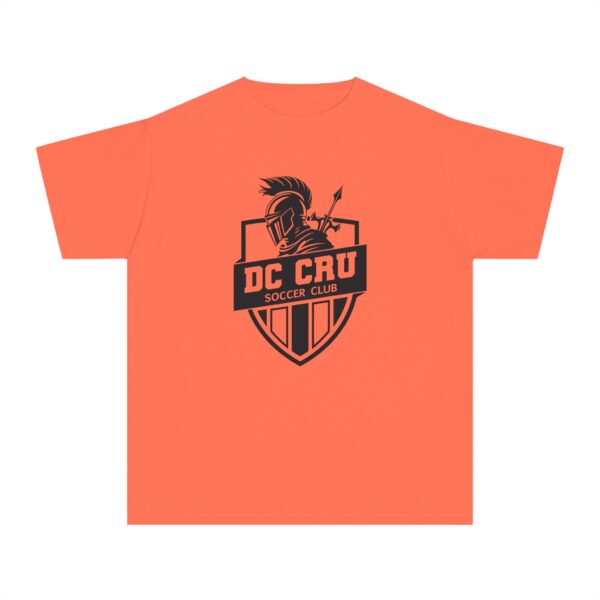 Youth CRU Soccer (14 Color Options / Black) Youth Midweight Tee - Image 5