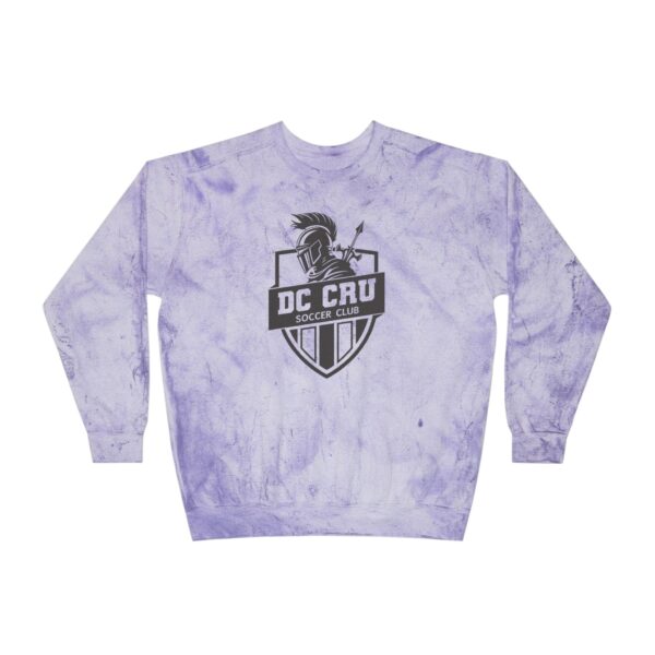 Adult CRU Soccer (Black Logo / 3 Color Options) - Unisex Color Blast Crewneck Sweatshirt - Image 13