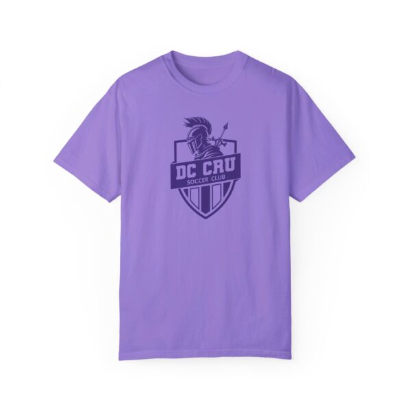 Adult CRU Soccer (12 Color Option / Purple) Unisex Garment-Dyed T-shirt - Image 12