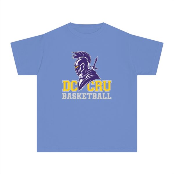 Youth CRU Basketball (9 Color Options / Gray) Youth Midweight Tee - Image 10