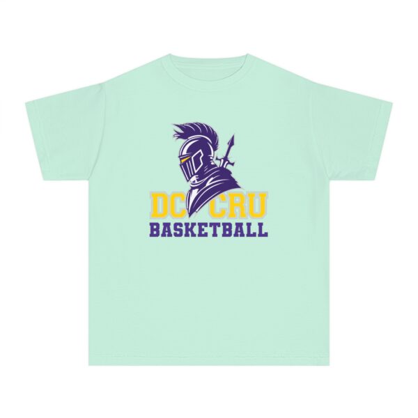 Youth CRU Basketball (9 Color Options / Purple) Youth Midweight Tee - Image 5