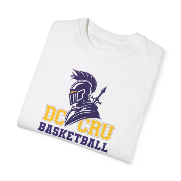 Adult CRU Basketball (12 Color Options / Purple) Unisex Garment-Dyed T-shirt - Image 2