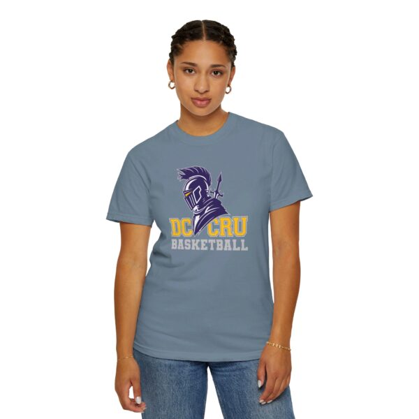 Adult CRU Basketball (14 Color Options / Gray) Unisex Garment-Dyed T-shirt - Image 6