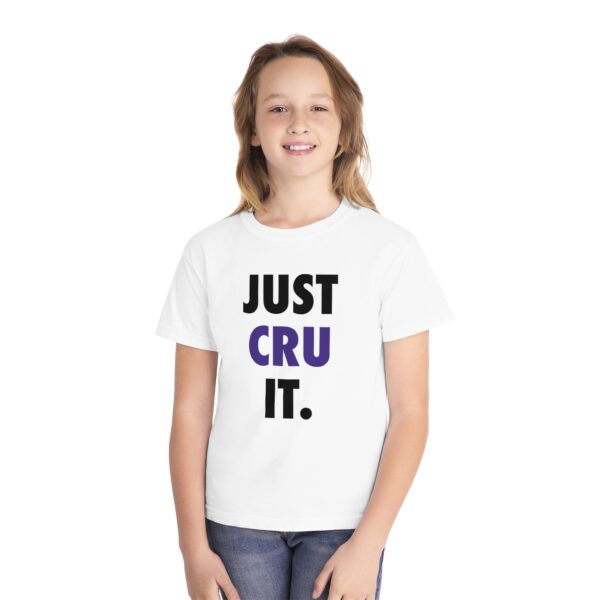 Youth "JUST CRU IT" Midweight Tee - Image 4