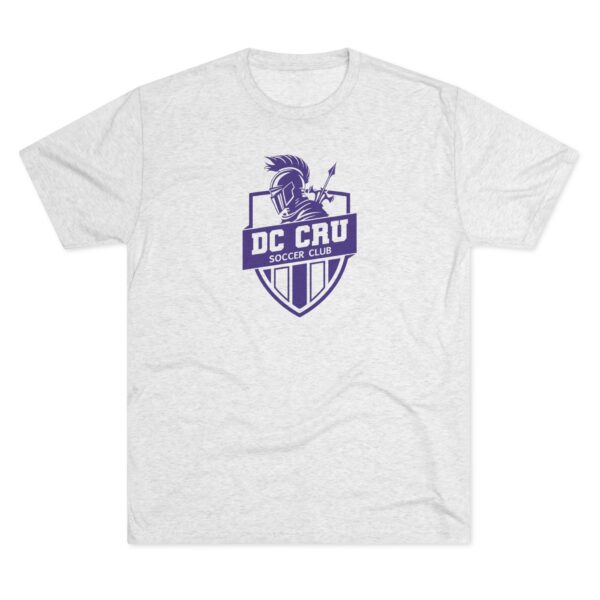 Adult CRU Soccer (7 Color Options / Black) Tri-Blend Crew Unisex Tee