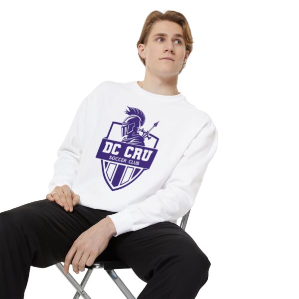 Adult CRU Soccer (6 Color Options / Purple) Unisex Garment-Dyed Sweatshirt - Image 4