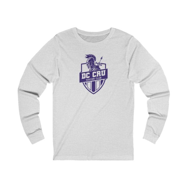 Adult CRU Soccer (Purple Logo / 2 Color Options) Unisex Jersey Long Sleeve Tee - Image 3