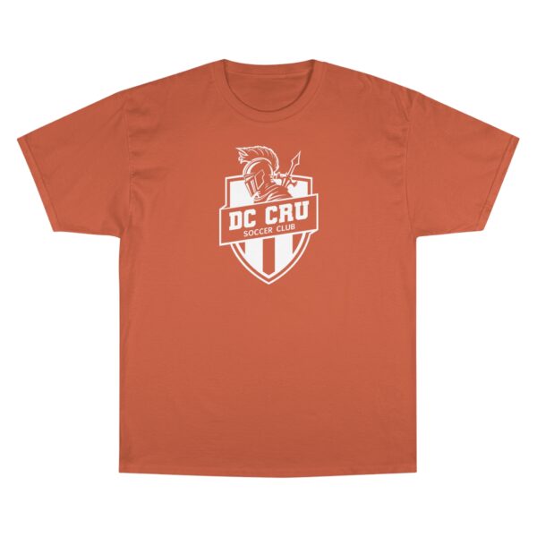 Adult CRU Soccer (8 Color Options / White) Premium Champion T-Shirt - Image 4