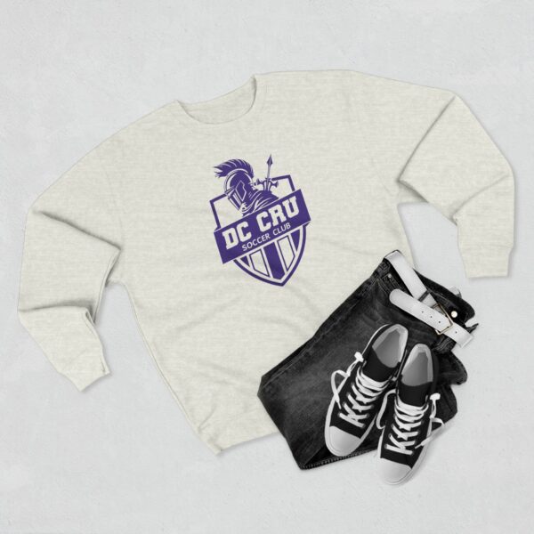 Adult CRU Soccer (Purple Logo / 2 Color Options) Unisex Crewneck Sweatshirt - Image 9