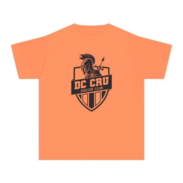 Youth CRU Soccer (14 Color Options / Black) Youth Midweight Tee - Image 4