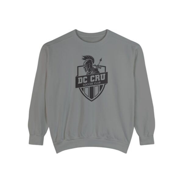 Adult CRU Soccer (Black Logo / 14 Color Options) Unisex Garment-Dyed Sweatshirt - Image 5