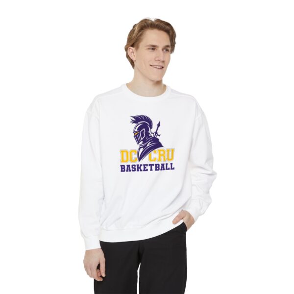 Adult CRU Basketball (6 Color Options / Purple) Unisex Garment-Dyed Sweatshirt - Image 2