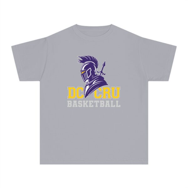 Youth CRU Basketball (9 Color Options / Gray) Youth Midweight Tee - Image 16