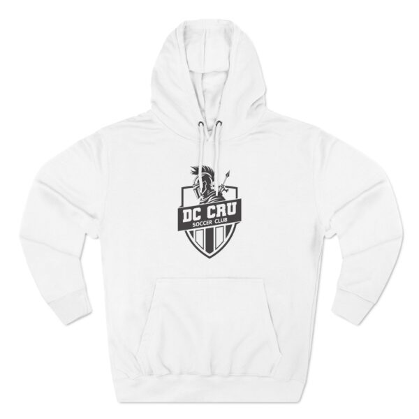 Adult CRU Soccer (Black Logo / 4 Color Options) - Three-Panel Fleece Hoodie - Image 7