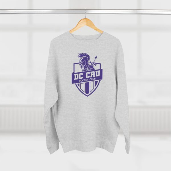 Adult CRU Soccer (Purple Logo / 2 Color Options) Unisex Crewneck Sweatshirt - Image 4