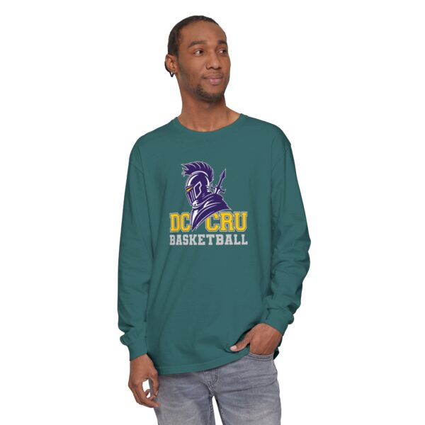 Adult CRU Basketball (11 Color Options / Gray) Unisex Garment-dyed Long Sleeve T-Shirt - Image 21