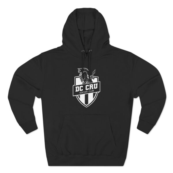 Adult CRU Soccer (White Logo / 5 Color Options) - Three-Panel Fleece Hoodie