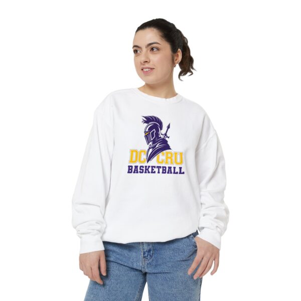 Adult CRU Basketball (6 Color Options / Purple) Unisex Garment-Dyed Sweatshirt - Image 3