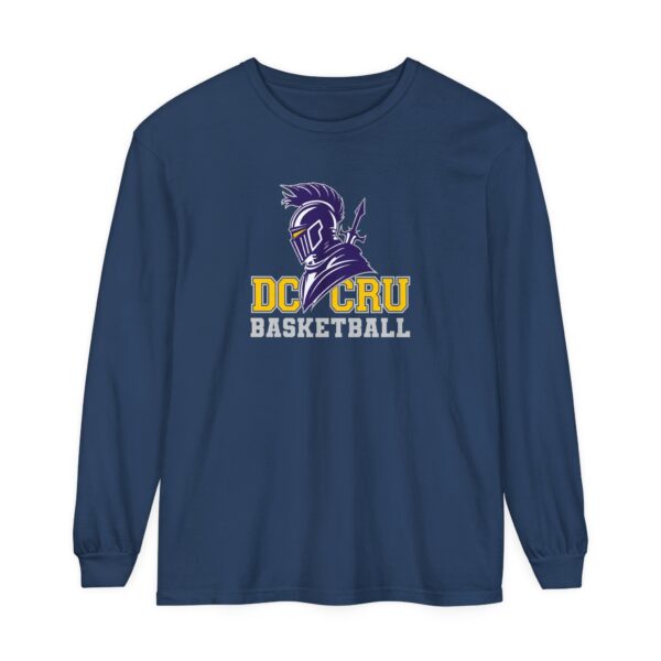 Adult CRU Basketball (11 Color Options / Gray) Unisex Garment-dyed Long Sleeve T-Shirt - Image 31