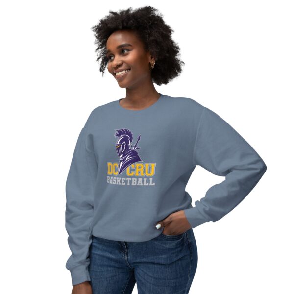 Adult CRU Basketball (4 Color Options / Gray) Unisex Lightweight Crewneck Sweatshirt - Image 12