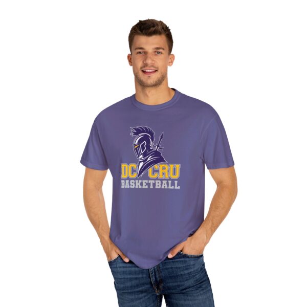 Adult CRU Basketball (14 Color Options / Gray) Unisex Garment-Dyed T-shirt - Image 134