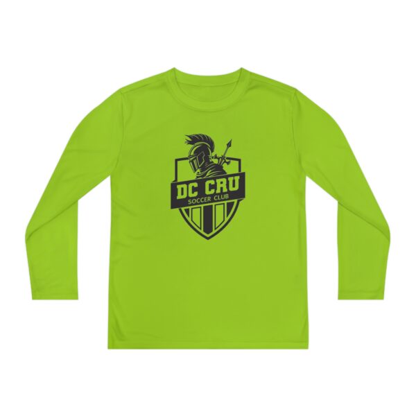 Youth CRU Soccer (Black Logo / 6 Color Options) - Youth Long Sleeve Competitor Tee - Image 17