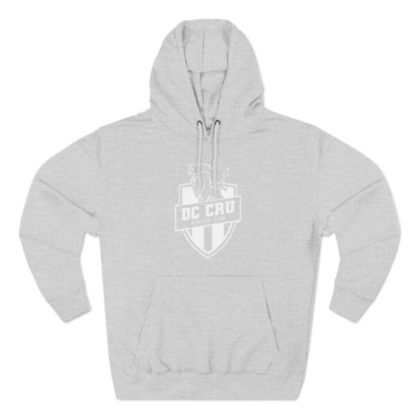 Adult CRU Soccer (White Logo / 5 Color Options) - Three-Panel Fleece Hoodie - Image 7