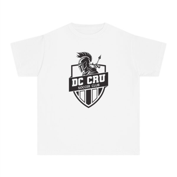 Youth CRU Soccer (14 Color Options / Black) Youth Midweight Tee - Image 3