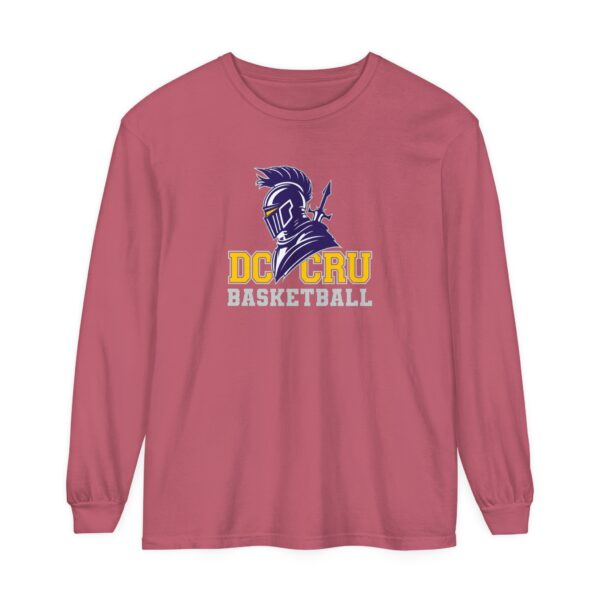 Adult CRU Basketball (11 Color Options / Gray) Unisex Garment-dyed Long Sleeve T-Shirt - Image 61