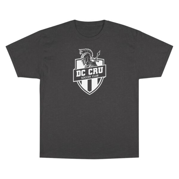 Adult CRU Soccer (8 Color Options / White) Premium Champion T-Shirt - Image 5