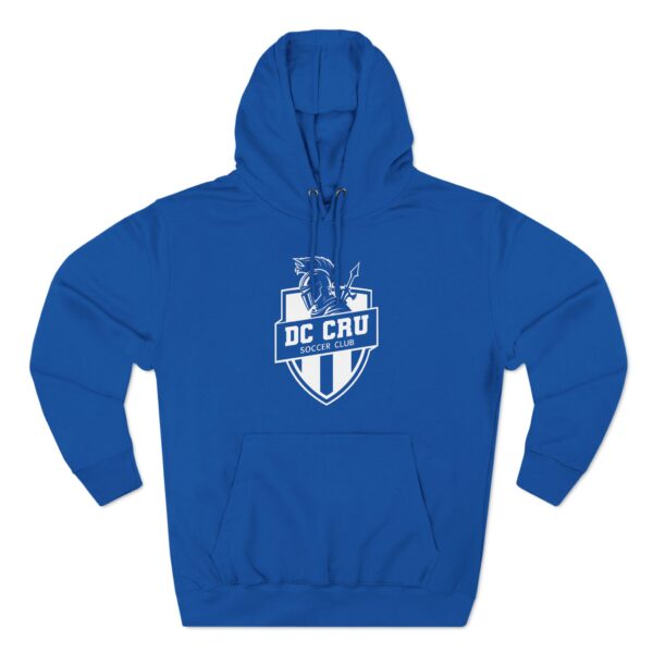 Adult CRU Soccer (White Logo / 5 Color Options) - Three-Panel Fleece Hoodie - Image 19