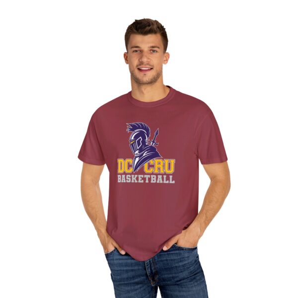 Adult CRU Basketball (14 Color Options / Gray) Unisex Garment-Dyed T-shirt - Image 160