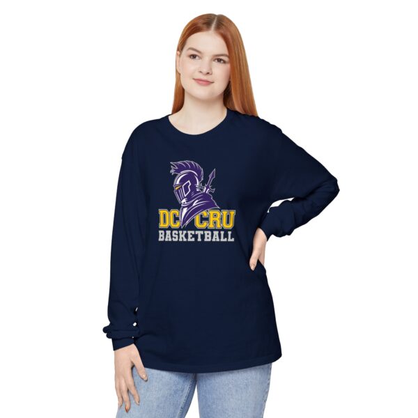 Adult CRU Basketball (11 Color Options / Gray) Unisex Garment-dyed Long Sleeve T-Shirt - Image 41