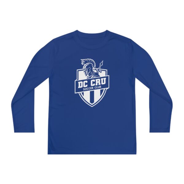 Youth CRU Soccer (12 Color Options / White) - Youth Long Sleeve Competitor Tee - Image 29